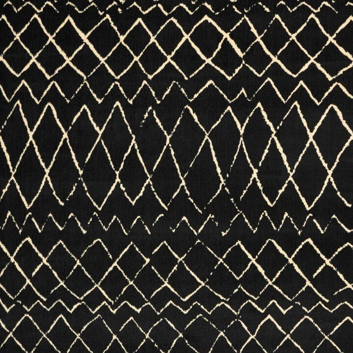 HomeRoots Abstract Power Loom Distressed Area Rug