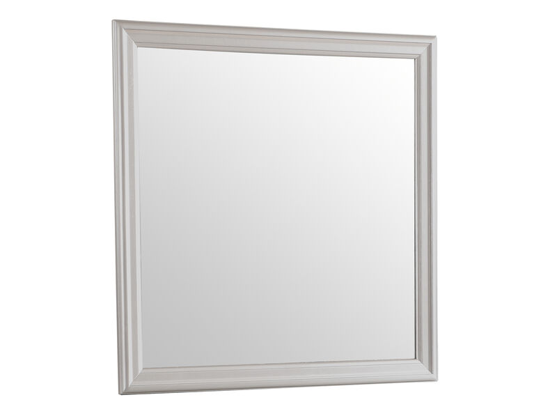 Lorana 38 in. x 38 in. Modern Square Framed Dresser Mirror