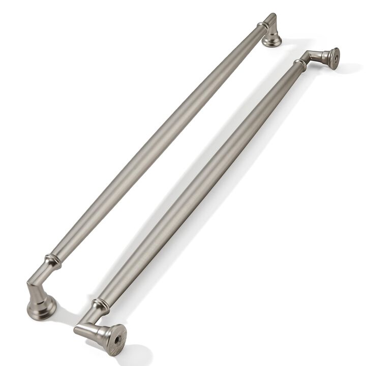 khtumeware 5 Pack 12 Inch(305mm) Brushed Satin Nickel Cabinet Pulls Heavy Duty Solid Cabinet Handles Kitchen Cabinet Hardware fo