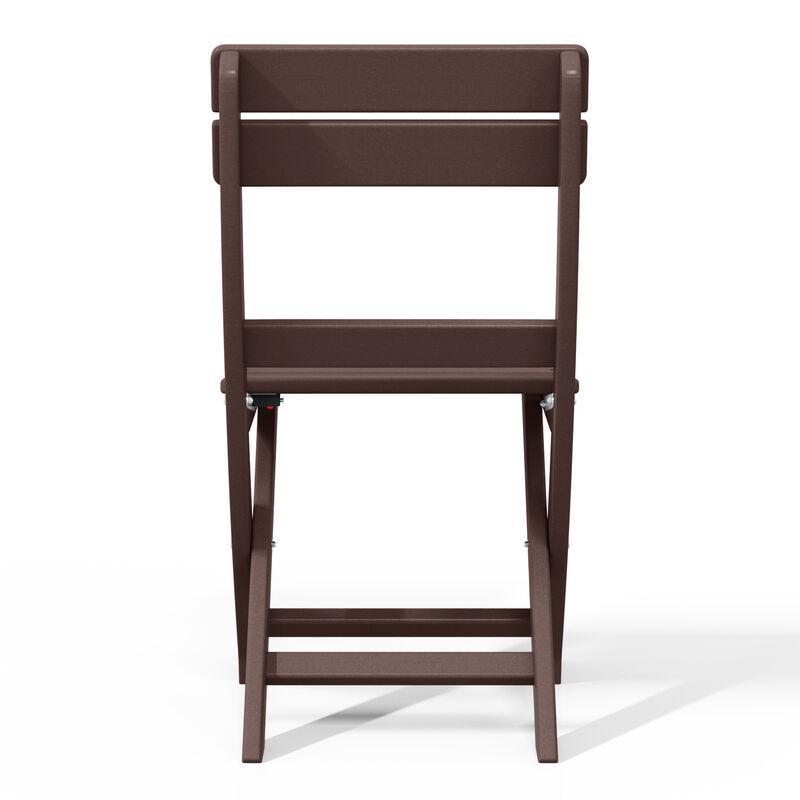 WestinTrends HDPE Outdoor Patio Modern Folding Dining Chair