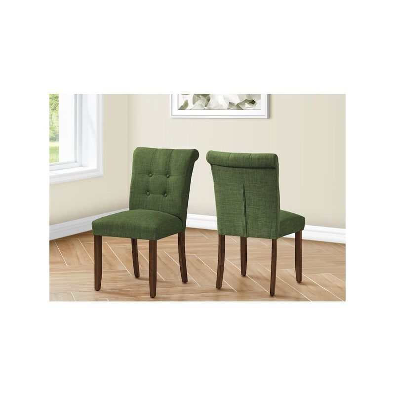 Dining Chair, 38" Height, Set Of 2, Upholstered, Modern