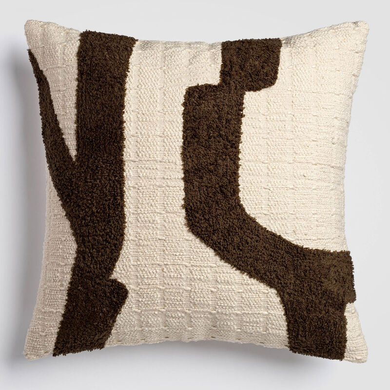 Abstract Pathway Multicolor Accent Throw Pillow image number 0