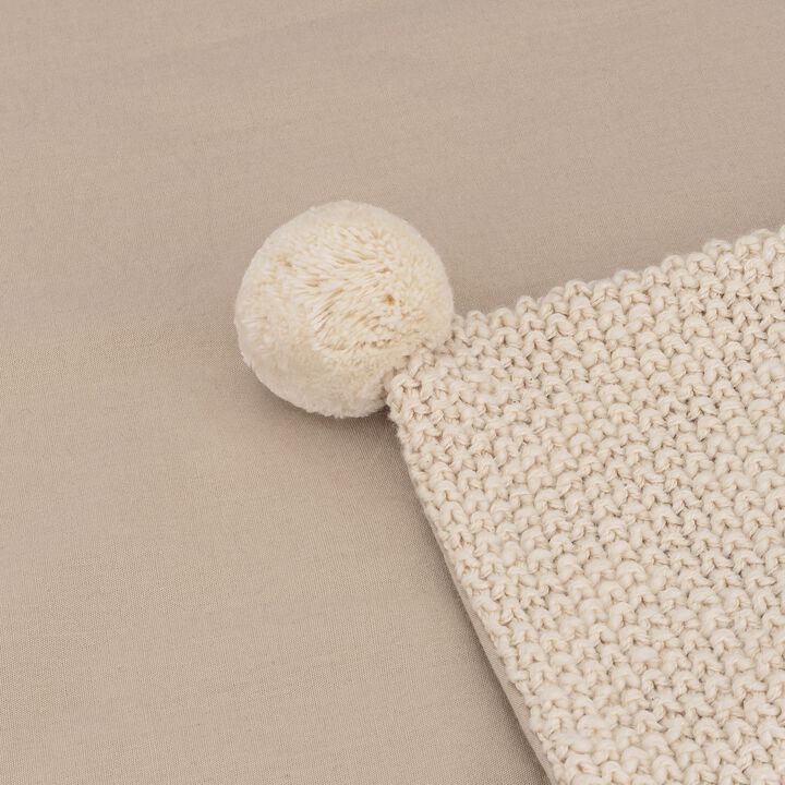 Avery Organic Cotton Baby Lovey Blanket (Ollie The Bunny)