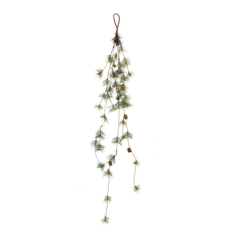 Pine Cone Twig Garland Set of 2 for Rustic Holiday and Seasonal Decor