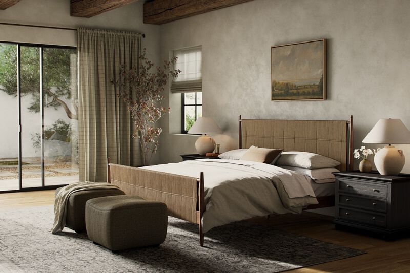 Richard Burnished Parawood Queen Bed