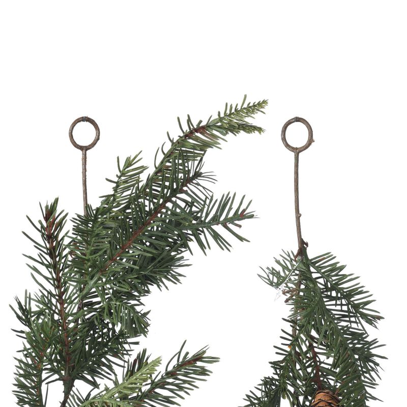 Vickerman 6' Douglas Fir Artificial Christmas Garland, Unlit - Faux Fir Christmas Garland - Indoor Seasonal Home Decor image number 3