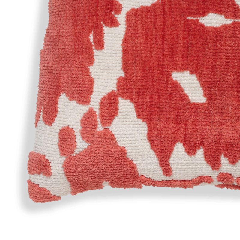 Tov Furniture Coast Coral Pink Tufted 26" Square Pillow image number 2