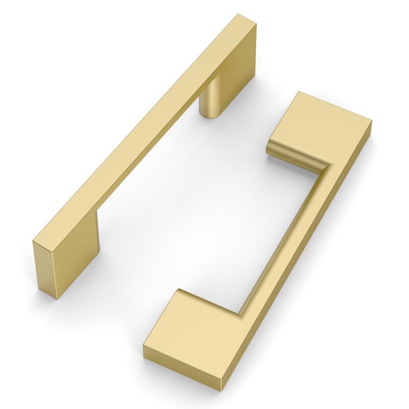 FILTA 10 Pack 3 Inch(76mm) Hole Centers Gold Cabinet Pulls,Stylish Gold Cabinet Pulls Zinc Alloy Cabinet Hardware for Cabinets C