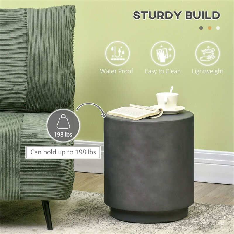 Compact End Table with Storage for Home and Office Decor