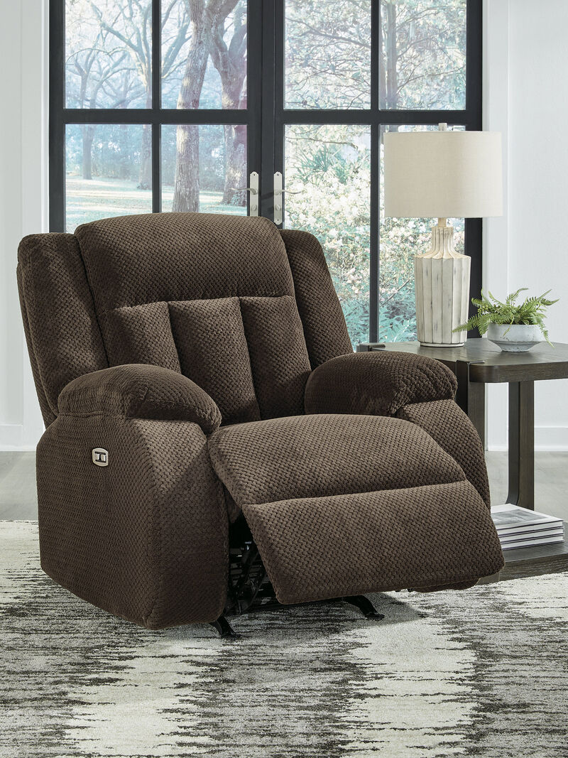 Greely Bend Power Recliner in Brown image number 2