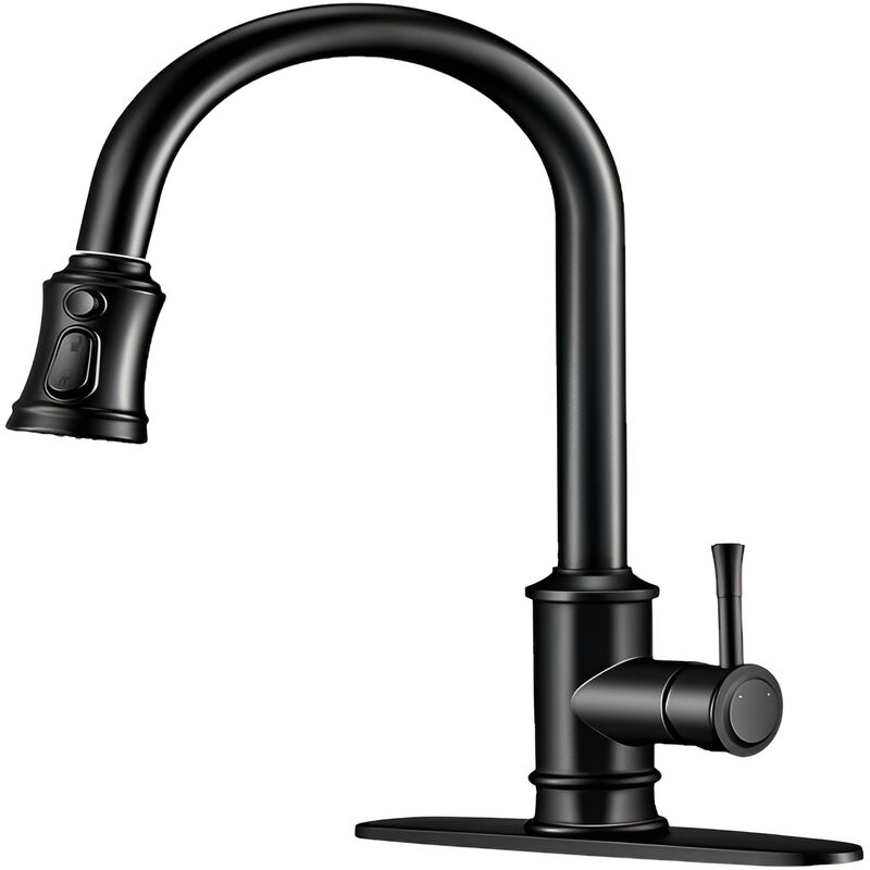 Kitchen Faucet with 3 Mode Pull Down Sprayer and 360&deg; Swivel for Kitchen