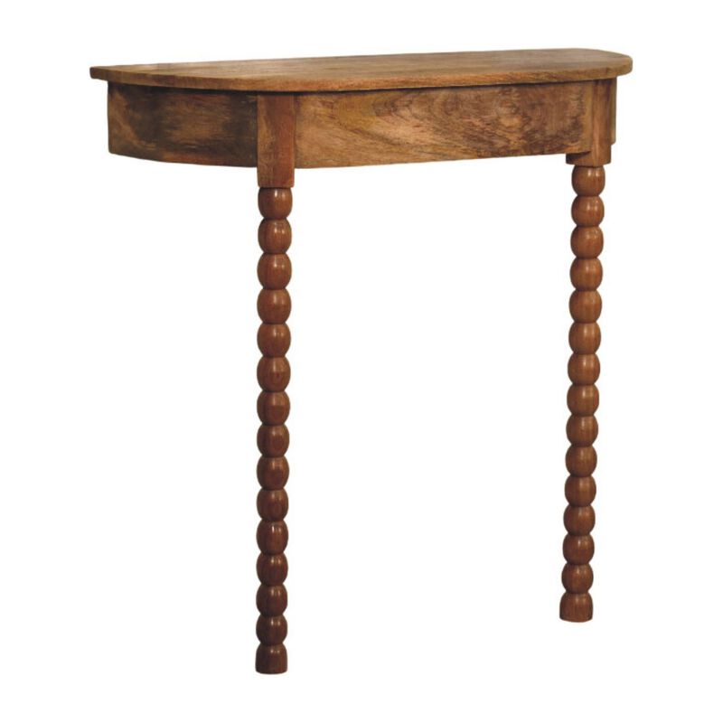 Artisan Furniture Solid Wood Spindle Radiator Console Table, Brown image number 1