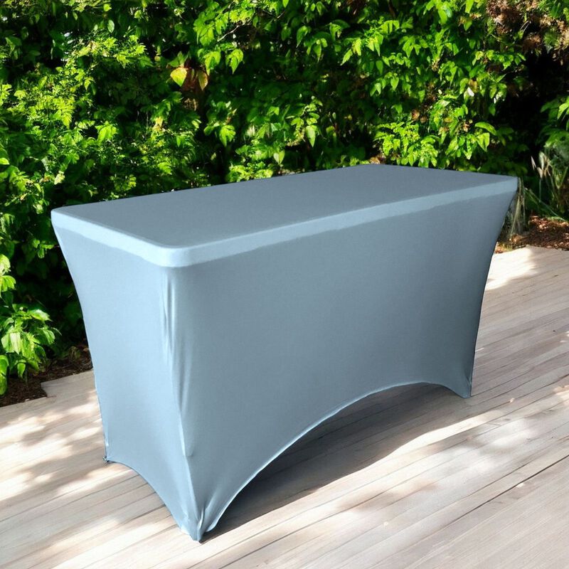 Fitted Rectangular Spandex Tablecloth for Weddings, Trade Shows and Parties image number 1