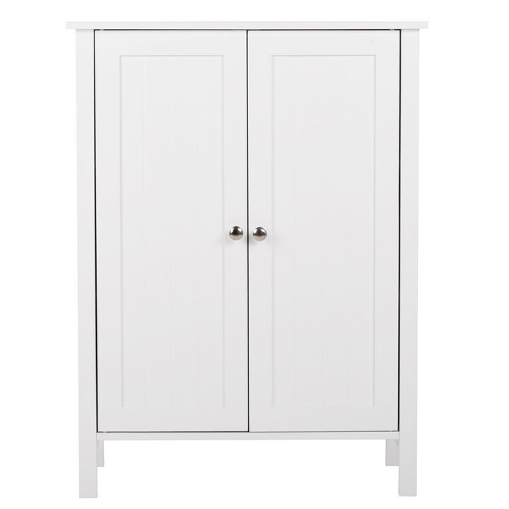 Bathroom Wall Cabinet with Double Doors and Interior Shelves
