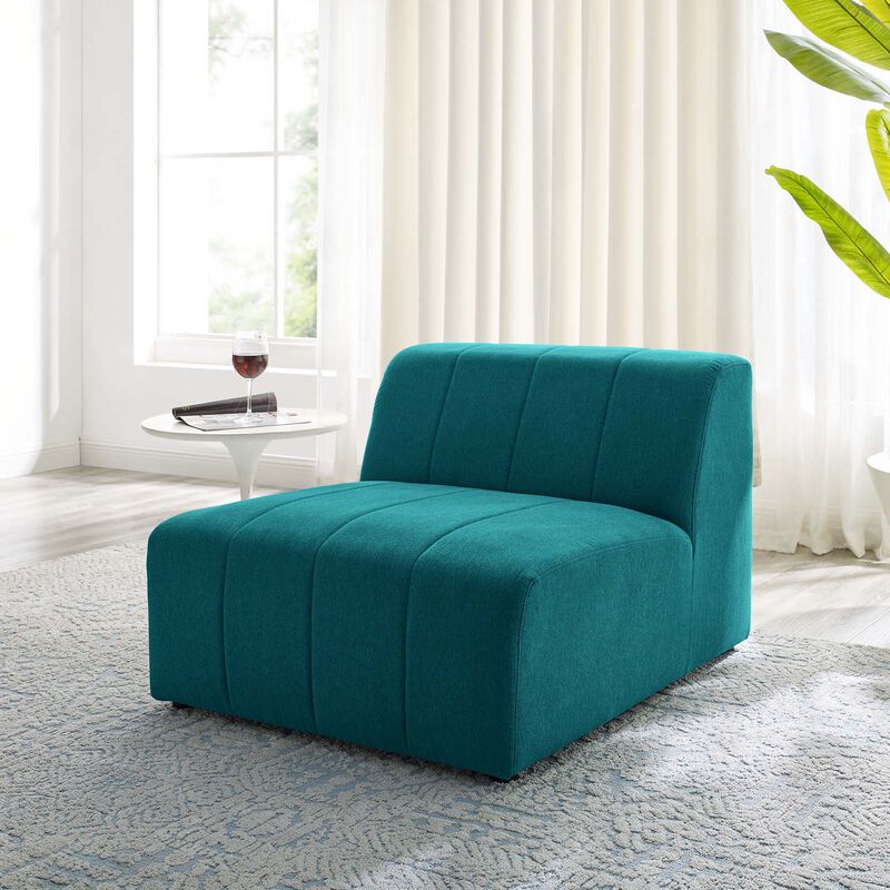 Bartlett Upholstered Fabric Armless Chair image number 1