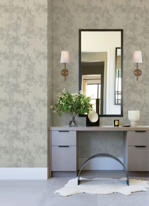 Odell Silver Antique Tiles Wallpaper (Set of 2)
