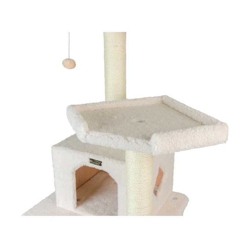 Armarkat Real Wood Cat Tree In Ivory, Jackson Galaxy Approved, Six Levels