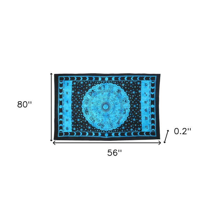 HomeRoots 80" X 56" Cotton Hanging Tapestry