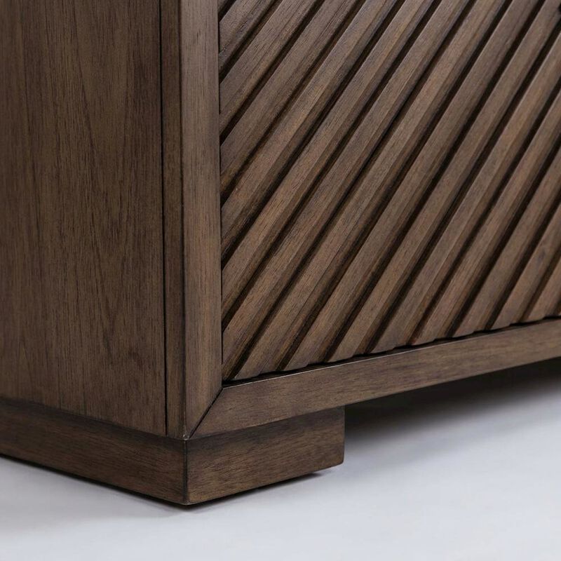 Liberty Furniture Urban Bronze TV Console in Poplar Solids & Walnut Veneers image number 5
