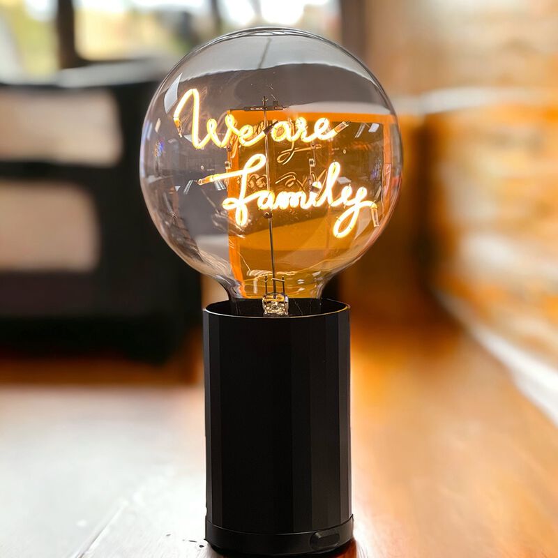 Bulb WE ARE FAMILY Amber with Base Table Lamp PORTABLE Pop image number 4