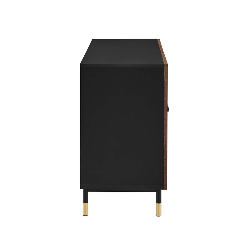 Modway EEI-6283-BLK-WAL Nexus Storage Cabinet Sideboard, Black Walnut image number 1