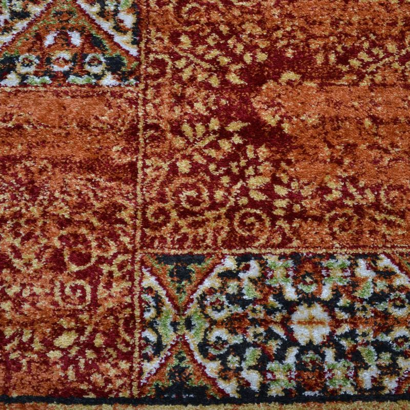 RUGSOTIC CARPETS MACHINE MADE HEATSET POLYPROPYLENE AREA RUGS  - Rectangle Shape, Classic Oriental Traditional  Design, Midium Pile Machine Made Area Rugs (M00042) image number 3