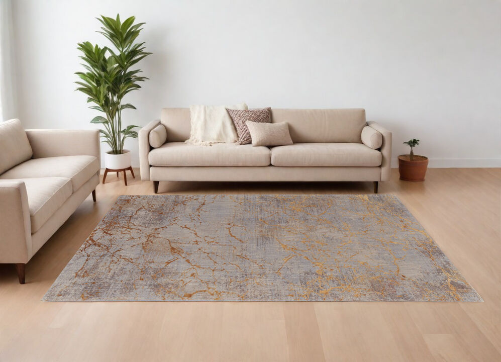 HomeRoots Abstract Power Loom Area Rug