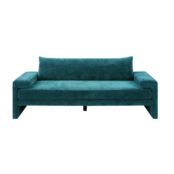 Merax Oversized Deep Seat Chenille 3-Seater Sofa with Wide Padded Armrests