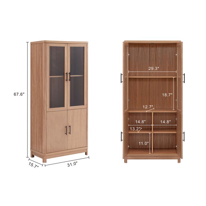 Jodie Brown Bookcase (Set of 3)