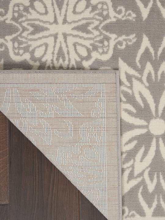 Jubilant JUB06 Ivory/Gray 6' x 9' Rug