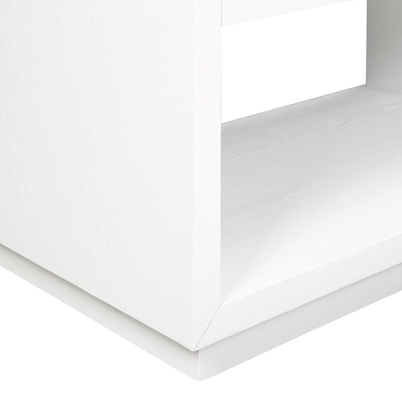 Meridian Furniture Avery White Wood Veneer Night Stand