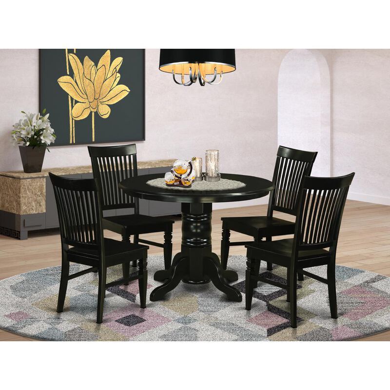 5 Pc small Kitchen Table set - Kitchen Table and 4 dinette Chairs