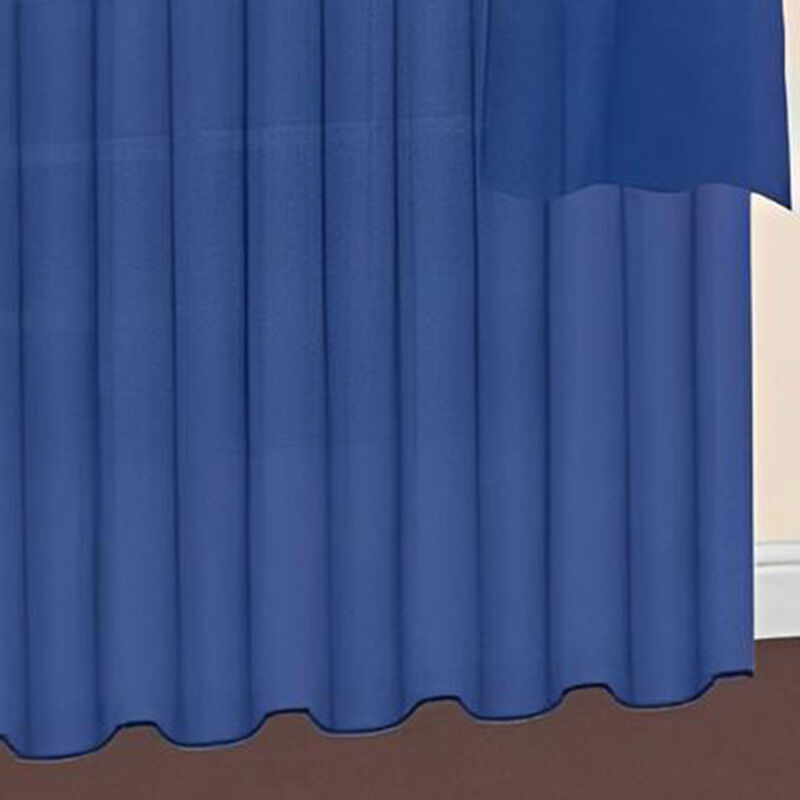 RT Designers Celine Sheer Rod Pocket Top Panel 60" x 90" Navy Blue