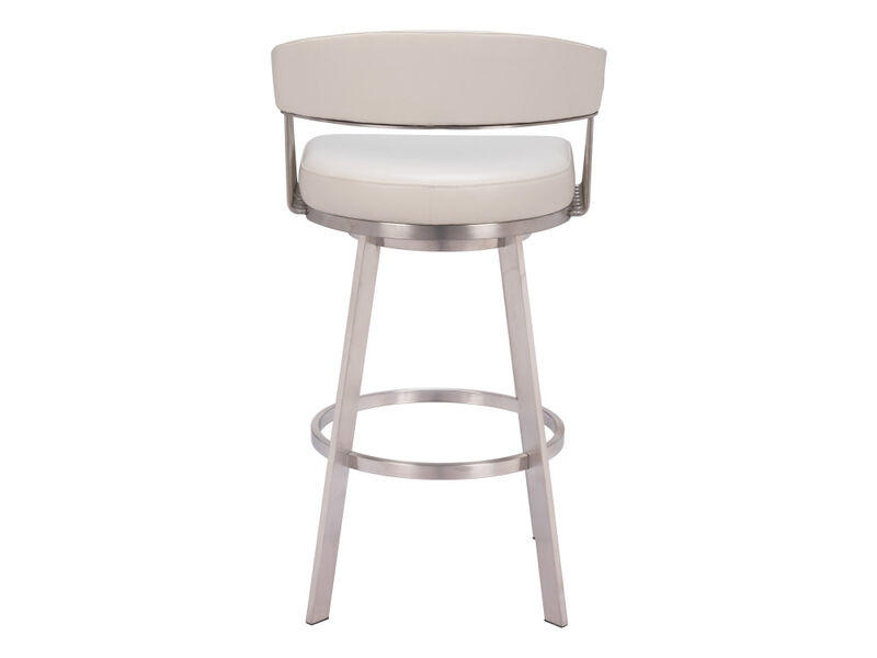 Bantry Swivel Barstool White