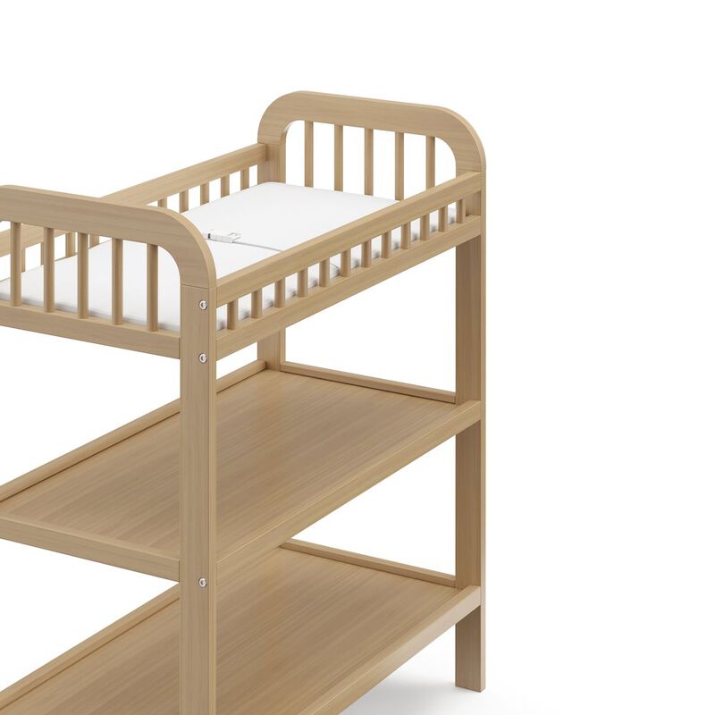 Storkcraft Pasadena Changing Table with Water-Resistant Changing Pad - Driftwood image number 4