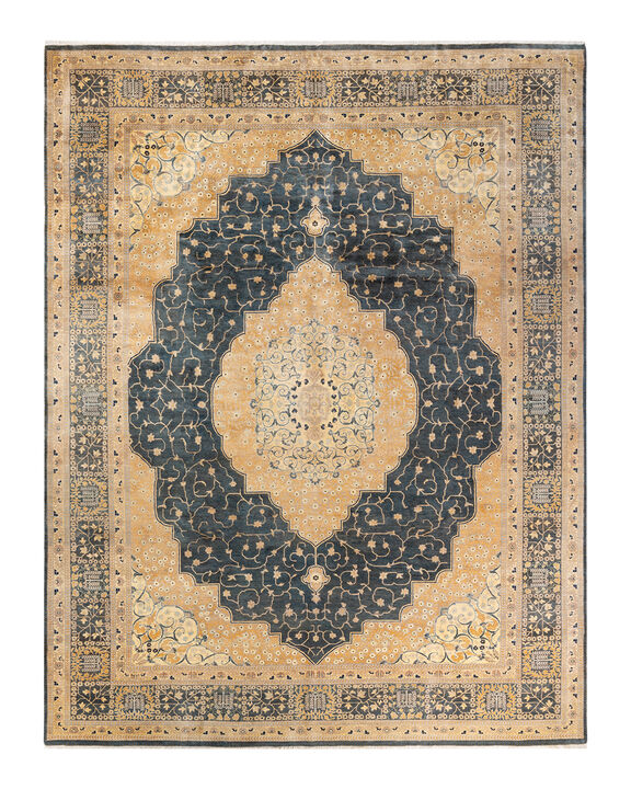 Mogul, One-of-a-Kind Hand-Knotted Area Rug  - Gray, 8' 10" x 11' 10"