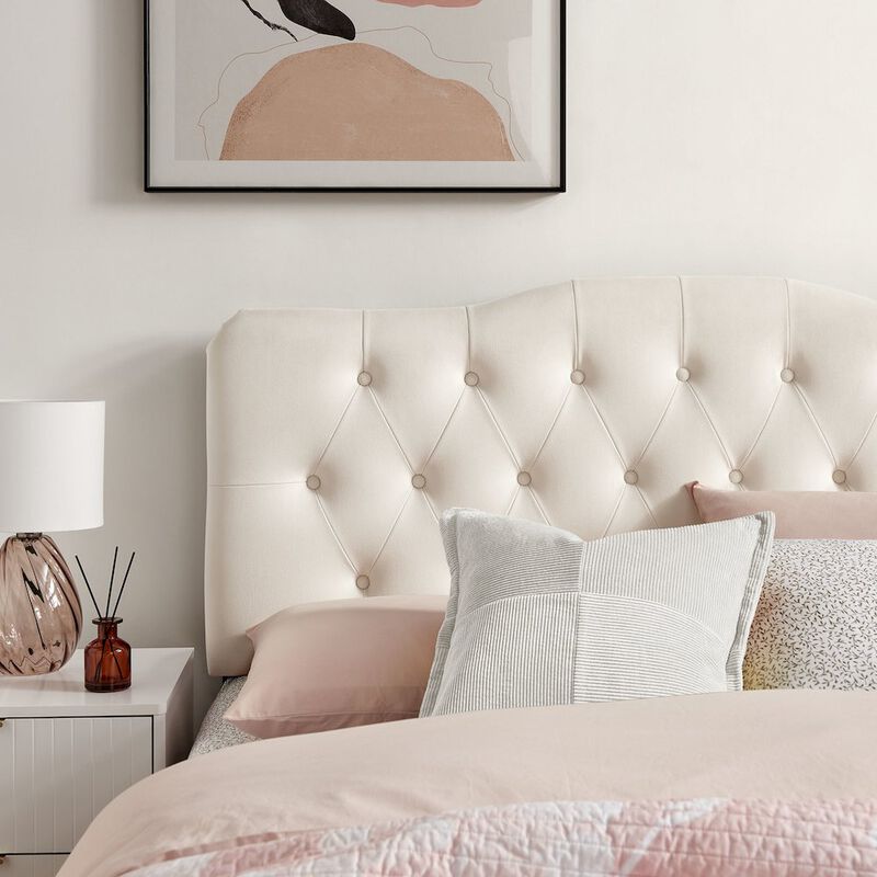 Annabel Stain-Resistant Performance Velvet Full Headboard image number 7