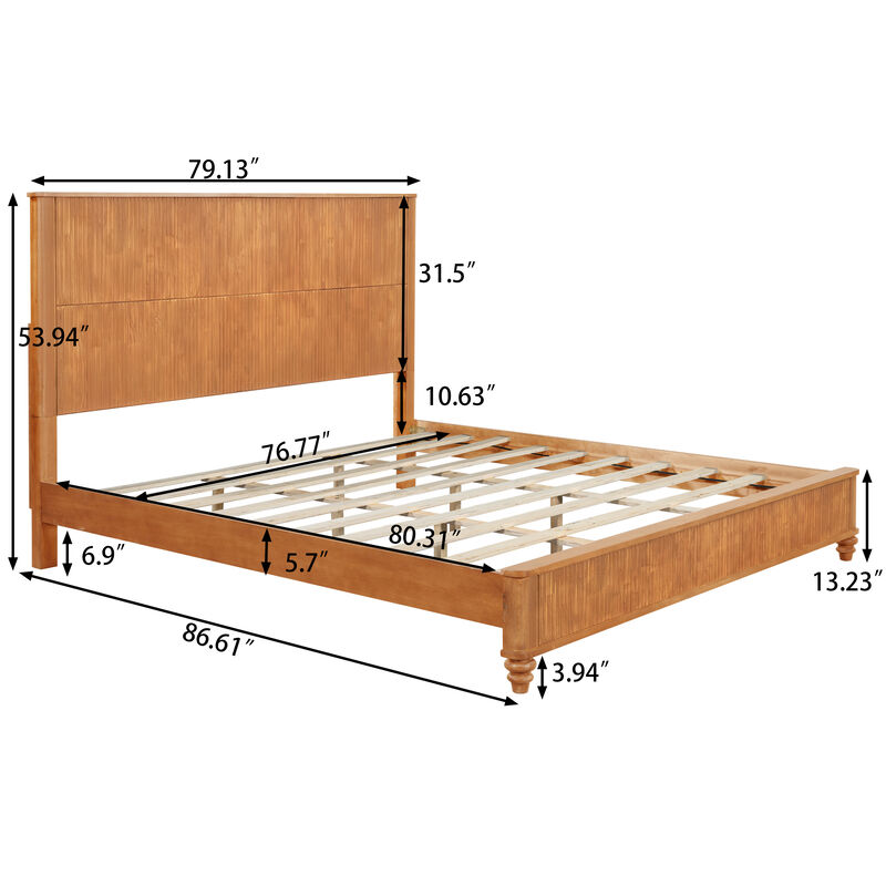 Zafblu King Platform Bed image number 8