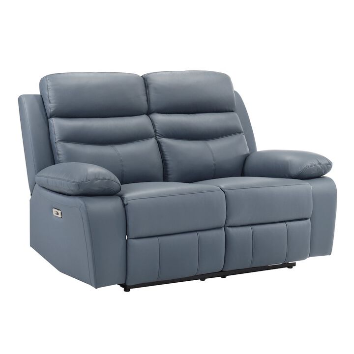 Lexicon Hancock Leather Power Double Reclining Loveseat