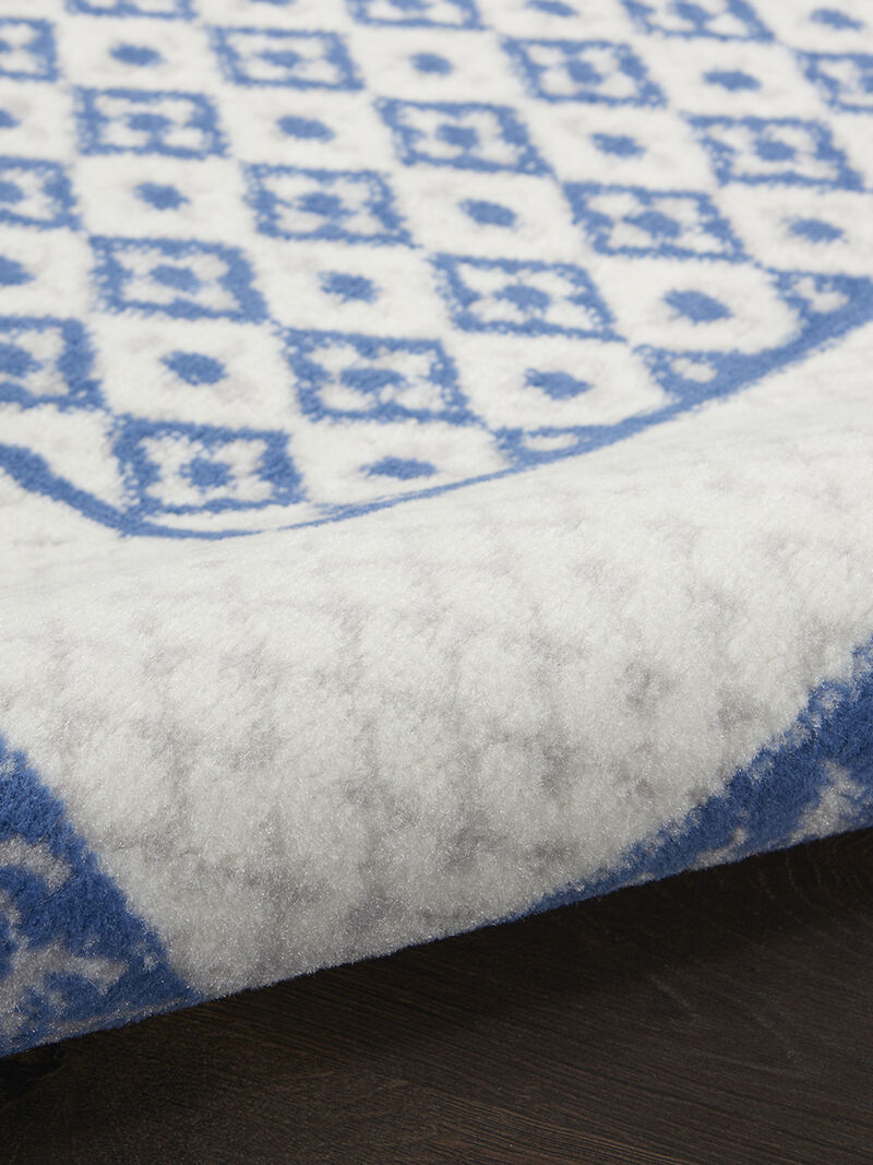 Whimsicle WHS13 Ivory/Blue 8'4" x 11'6" Rug