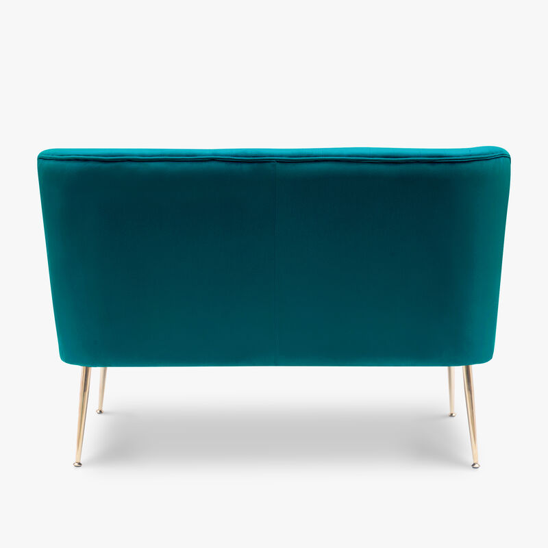WestinTrends 46" Wide Upholstered Velvet Love Seat Sofa