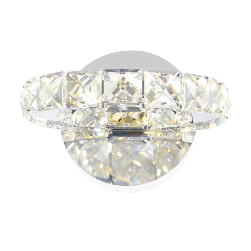 CWI Lighting Ring LED Wall Sconce With Chrome Finish