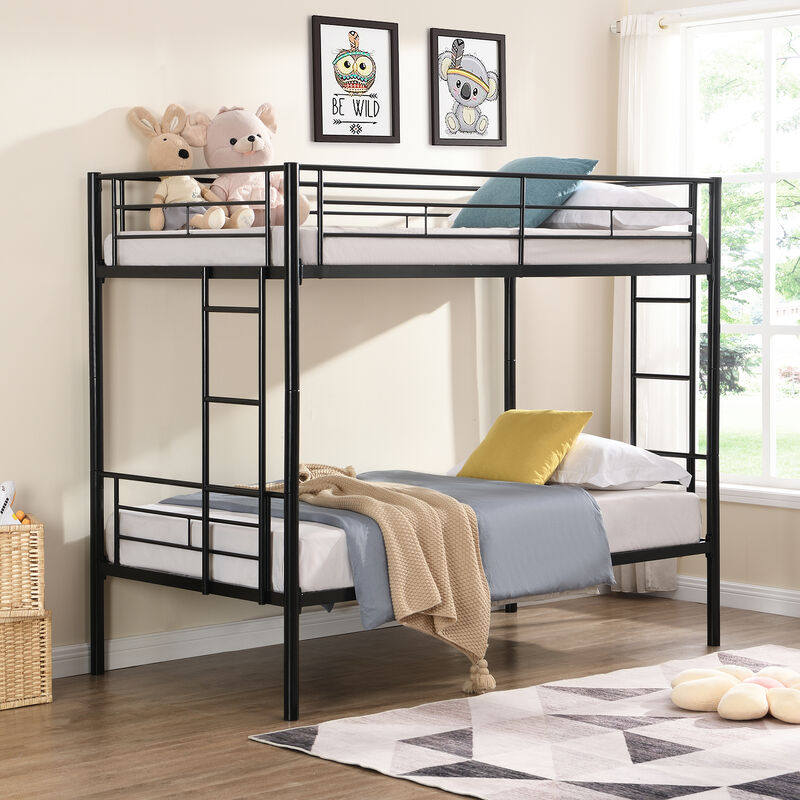 Merax Twin Over Twin Bunk Bed with Sturdy Steel Frame