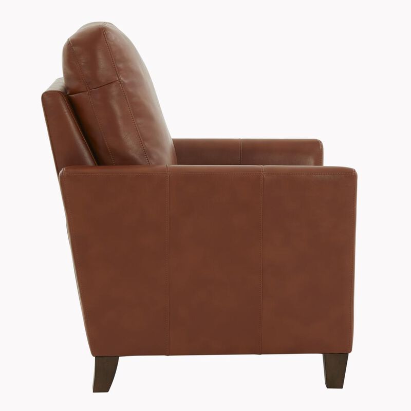 Comfort Pointe Penny Caramel Faux Leather Modern Recliner