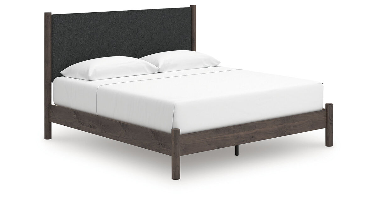 Cadmori King Upholstered Panel Platform Bed