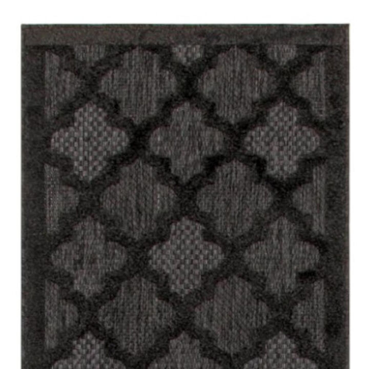HomeRoots Trellis Indoor Outdoor Runner Rug