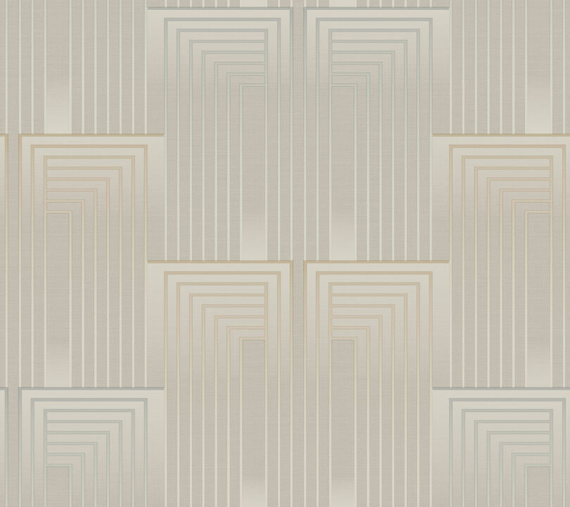 Vanishing Taupe & Pearl Wallpaper