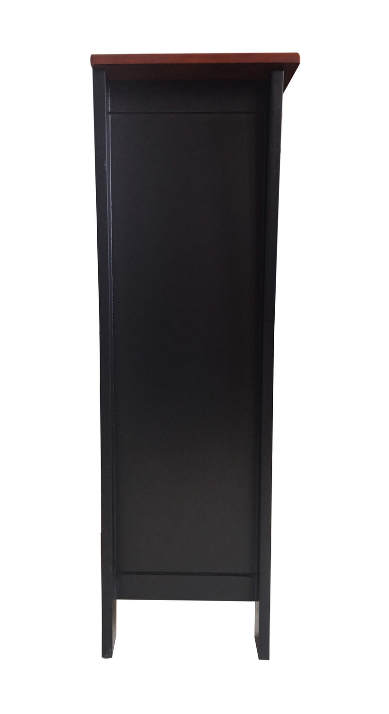 Kings Brand Hiland Bar Cabinet Wine Storage With Glass Holders & Drawer