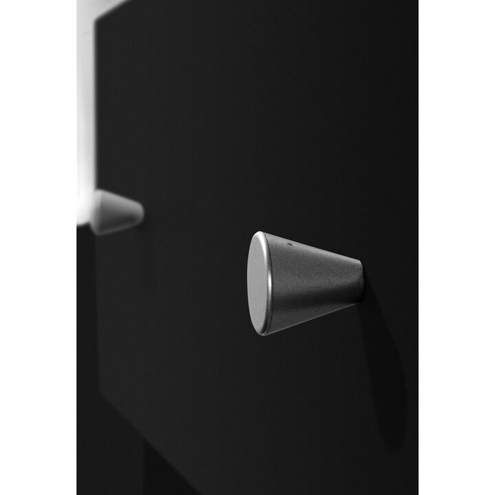 Hivvago Contemporary 3-Drawer Chest in Black - Made in Denmark