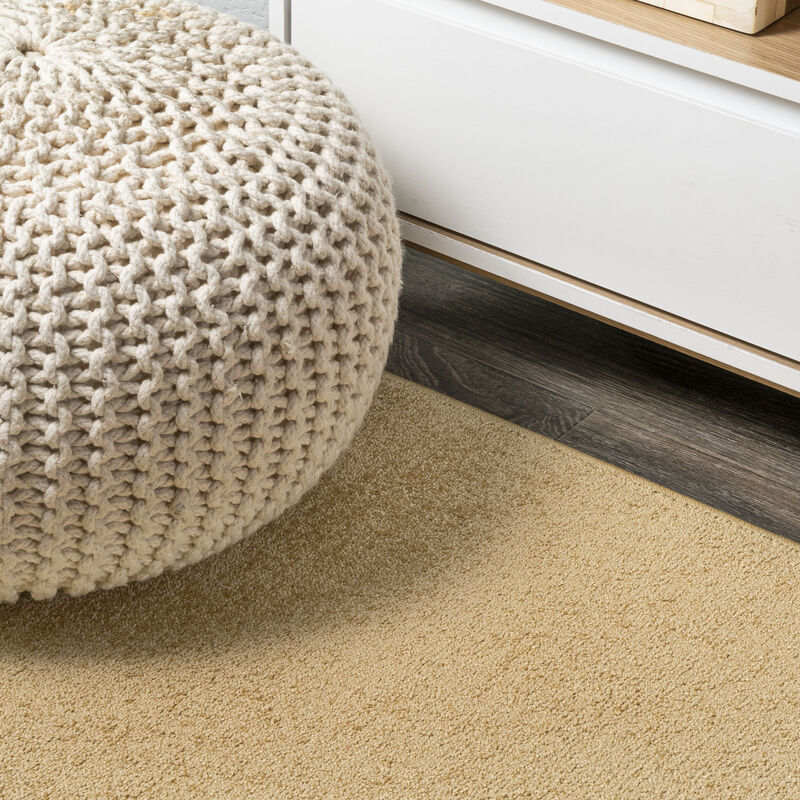 Haze Solid Low Pile Square Area Rug